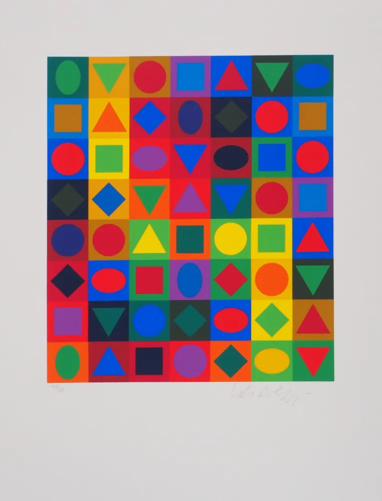 Zeefdruk Vasarely - Kalota