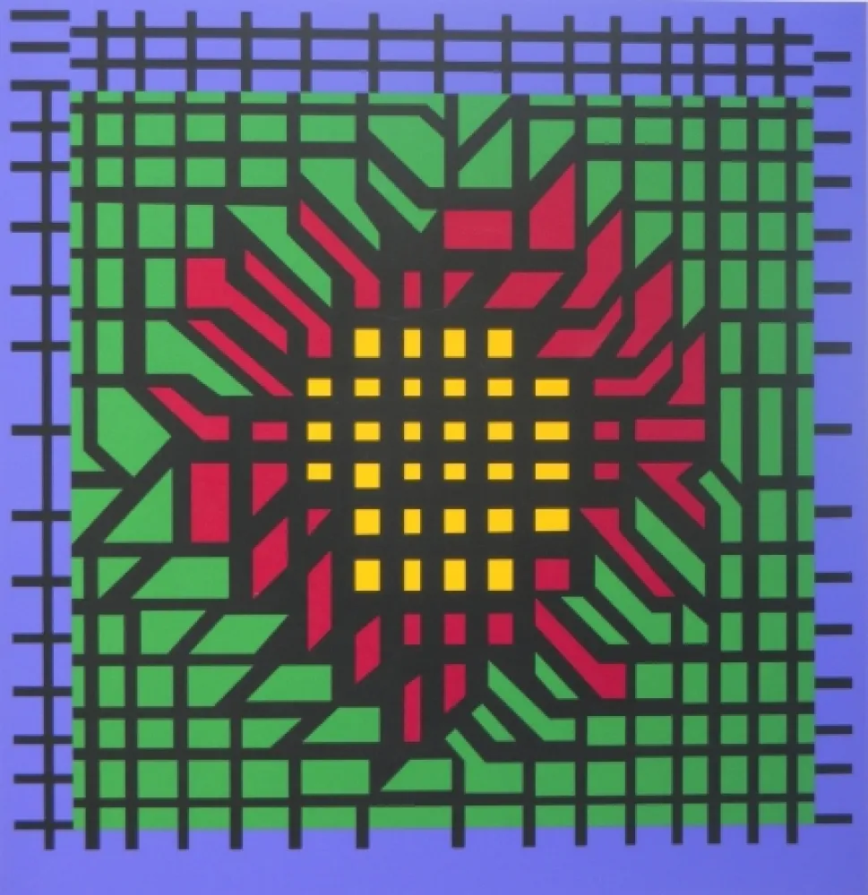 Zeefdruk Vasarely - KATZAG