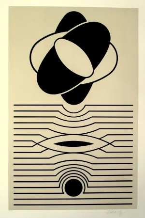 Zeefdruk Vasarely - Kerhon