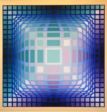 Zeefdruk Vasarely - Koska-Pint 