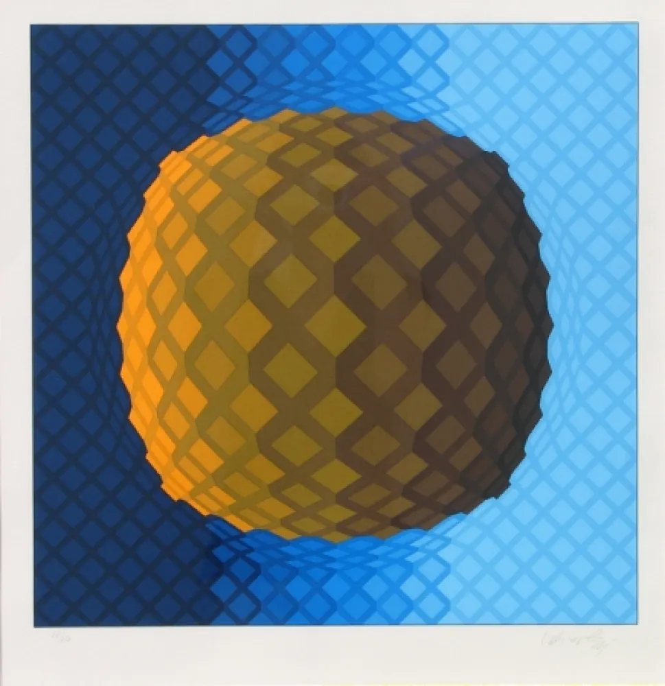 Zeefdruk Vasarely - Koskota