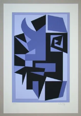 Zeefdruk Vasarely - Kwartz