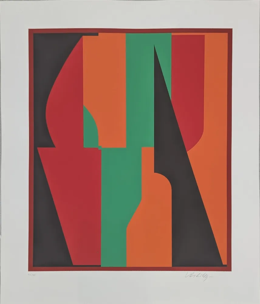 Zeefdruk Vasarely - Les années Cinquante 