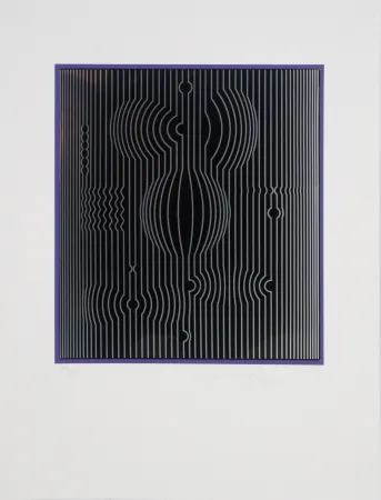 Zeefdruk Vasarely - Manipur