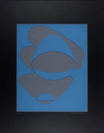 Zeefdruk Vasarely - Mar Caribe