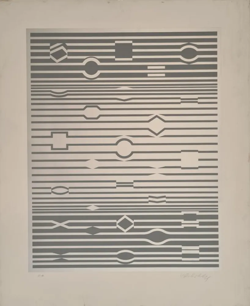 Zeefdruk Vasarely - Mar-Kab 