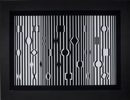 Zeefdruk Vasarely - Markab du portfolio Cinétique III, 1959