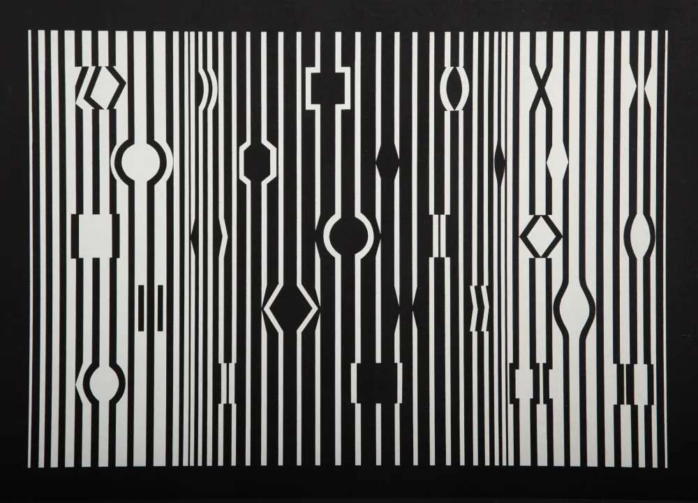 Zeefdruk Vasarely - Markab, from Album I