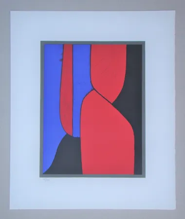 Lithografie Vasarely - Ménerbes