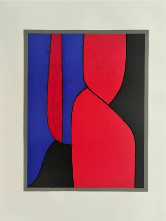 Lithografie Vasarely - Ménerbes