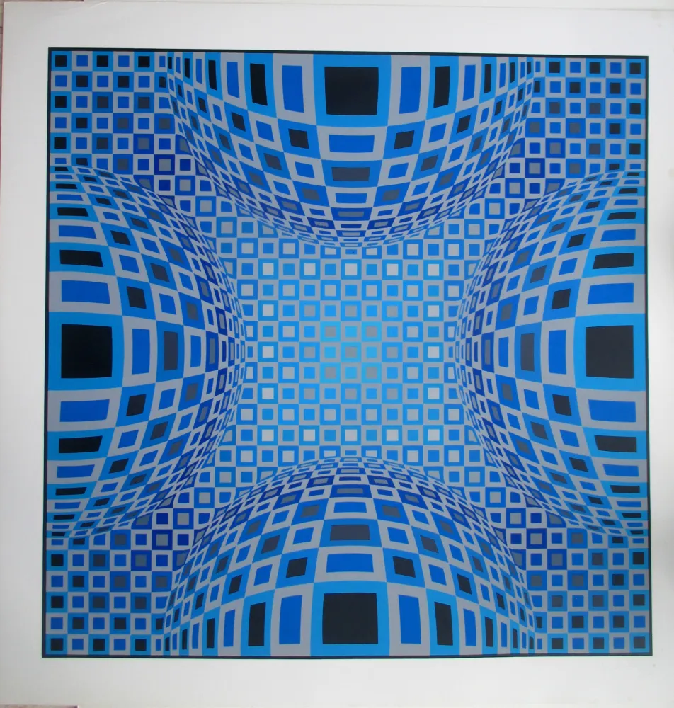 Zeefdruk Vasarely - No title