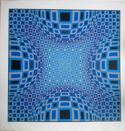 Zeefdruk Vasarely - No title