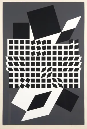 Zeefdruk Vasarely - OETA