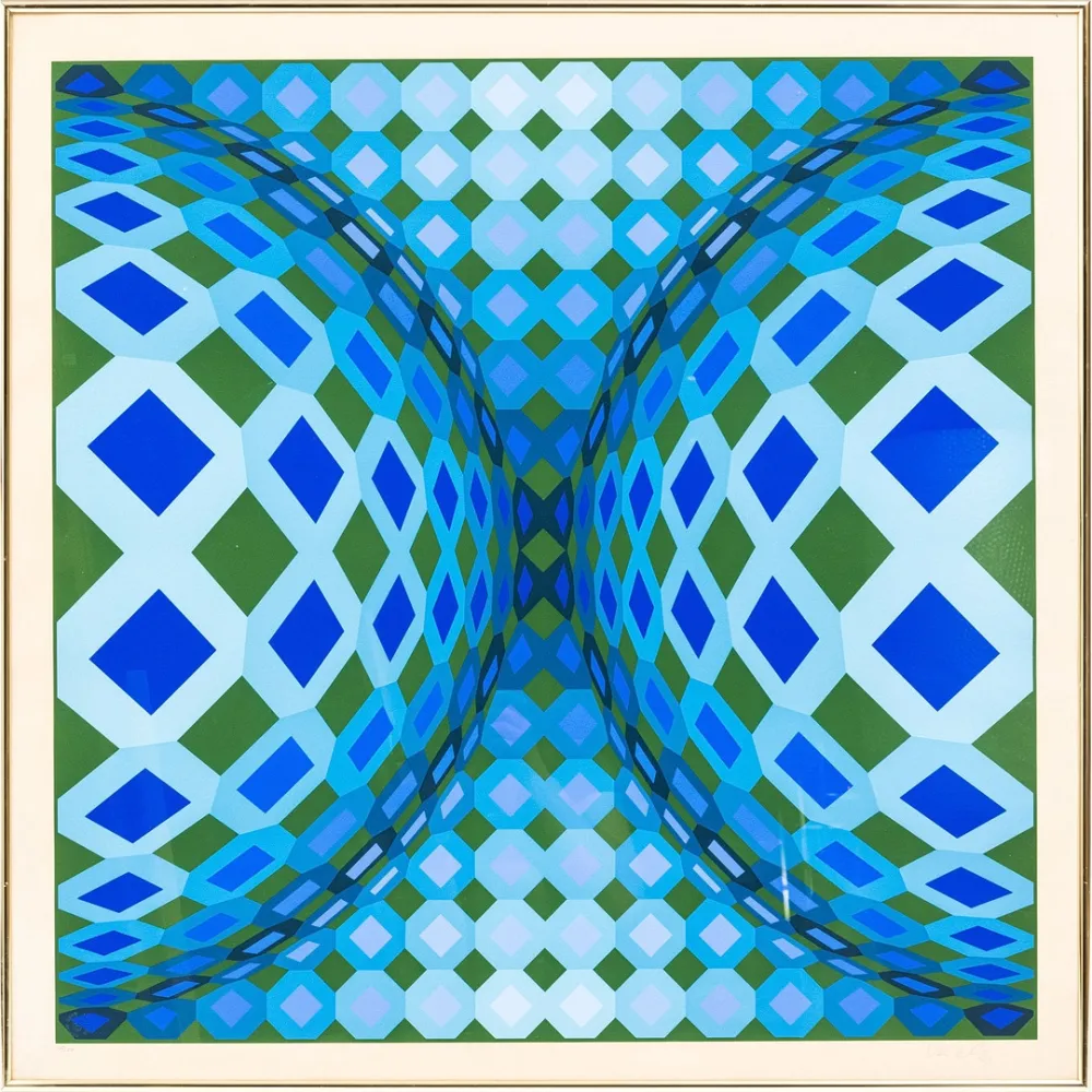 Lithografie Vasarely - OKTA - CHEYT