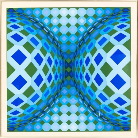 Lithografie Vasarely - OKTA - CHEYT