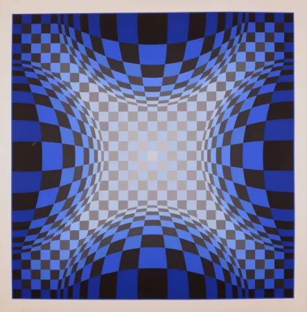Zeefdruk Vasarely - OND-LZ, 1974