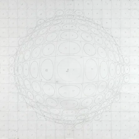 Lithografie Vasarely - Pattern for a silk print