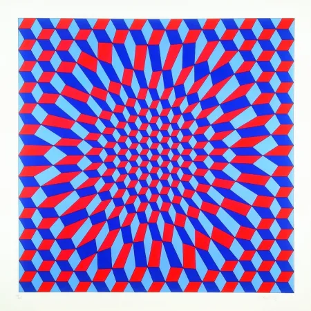 Zeefdruk Vasarely - Pok Italie 2
