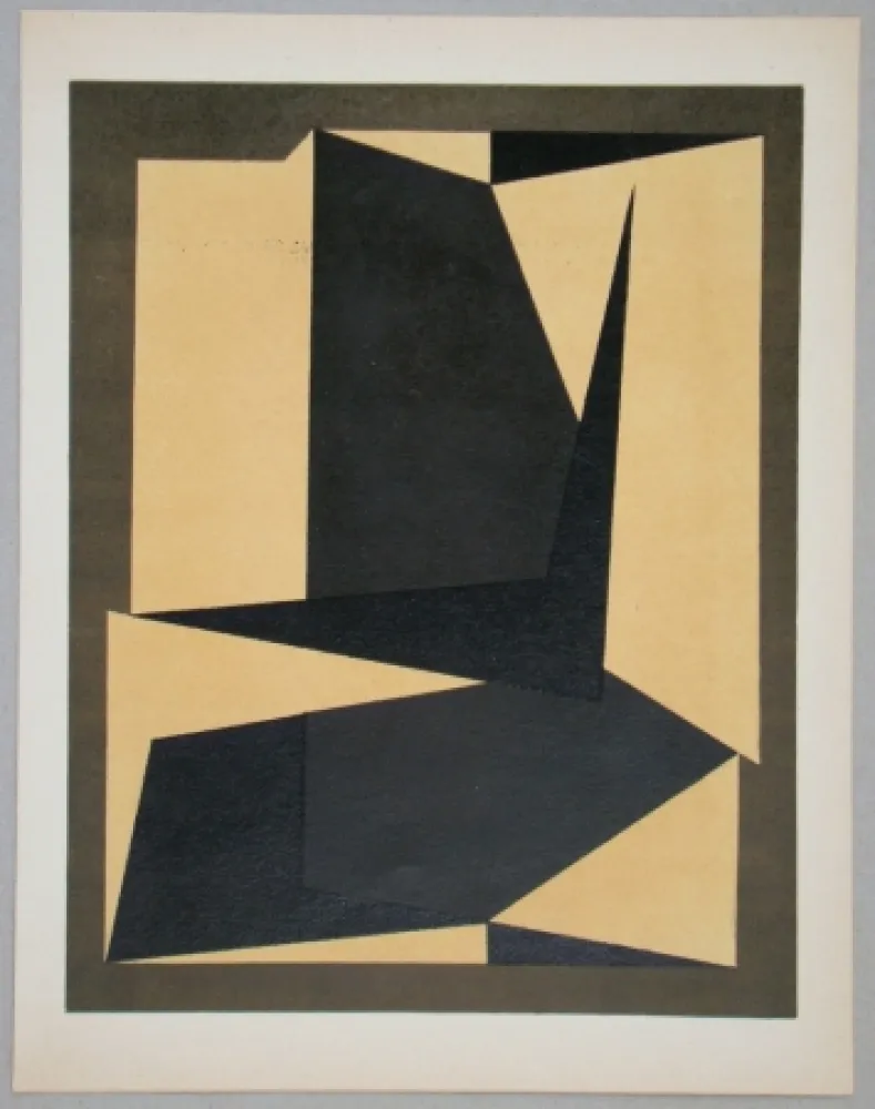 Lithografie Vasarely - Projet pour une tapisserie