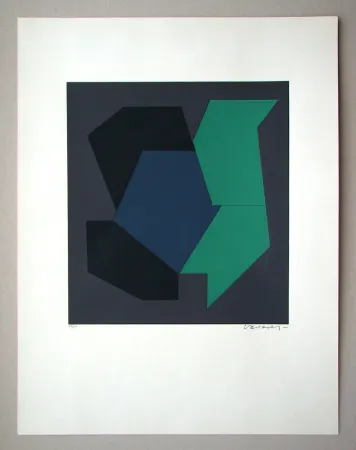 Zeefdruk Vasarely - Quami
