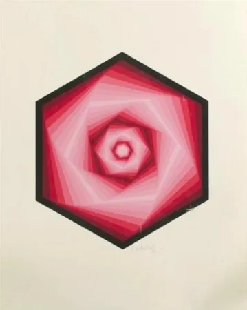 Zeefdruk Vasarely - Radau