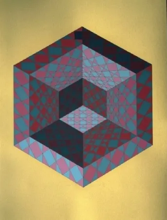Zeefdruk Vasarely - SANCTON