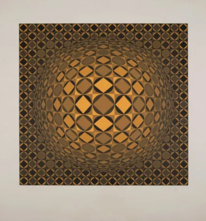 Zeefdruk Vasarely - Sann (Benavides 891)