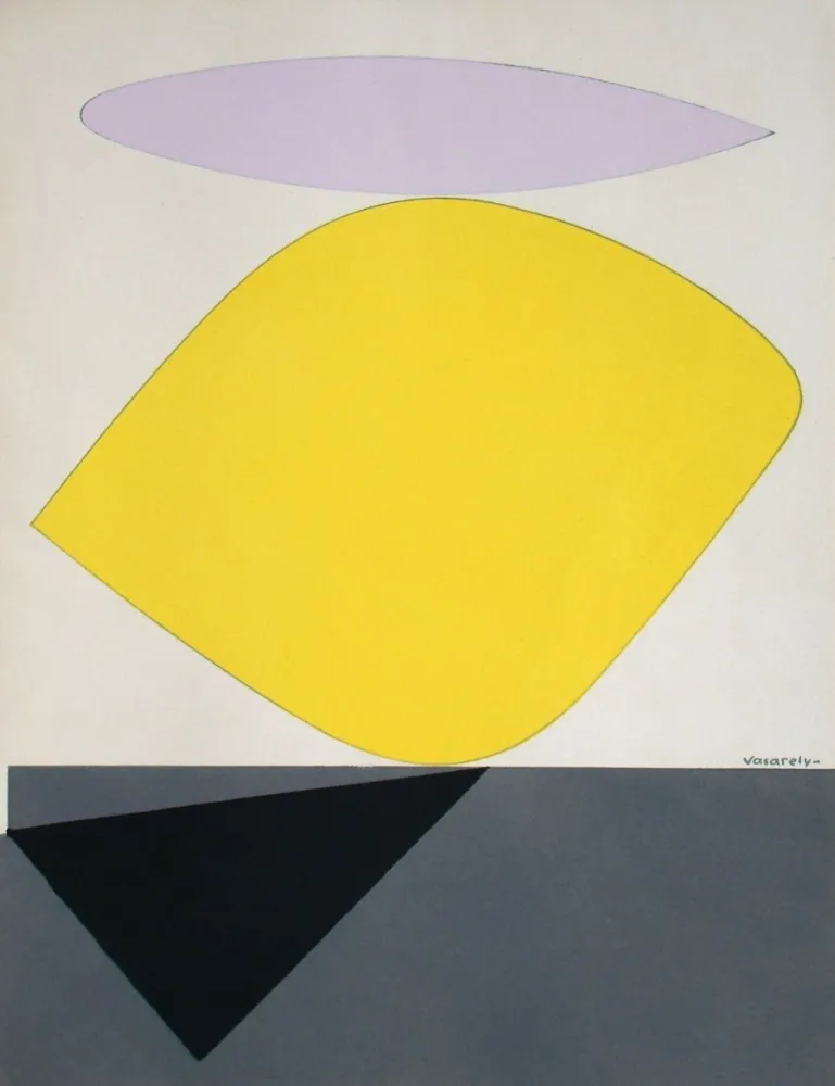 Lithografie Vasarely - Sauzon II.