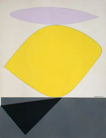 Lithografie Vasarely - Sauzon II.