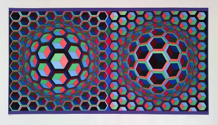 Zeefdruk Vasarely - Semiha