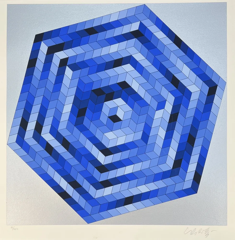Zeefdruk Vasarely - Sette