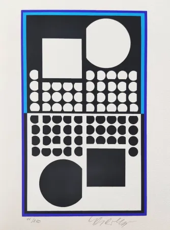 Zeefdruk Vasarely - Sicomar