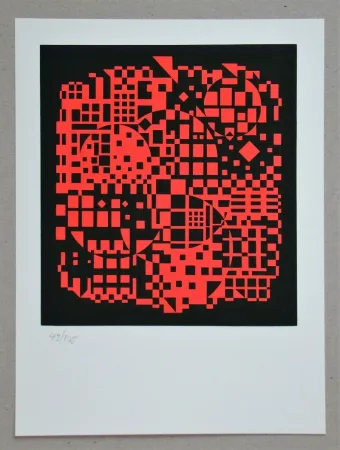Zeefdruk Vasarely - Sikkaso