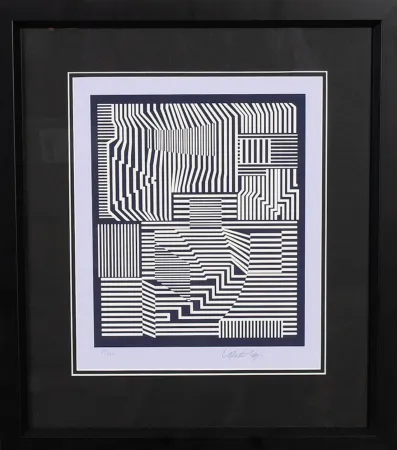 Zeefdruk Vasarely - Sin titulo I