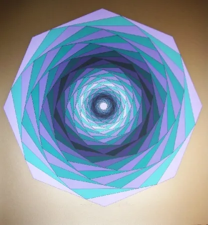 Zeefdruk Vasarely - Sirius