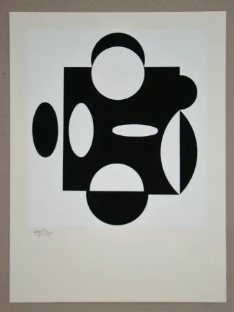 Zeefdruk Vasarely - Terreur