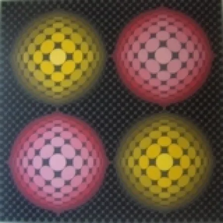 Zeefdruk Vasarely - Untitled