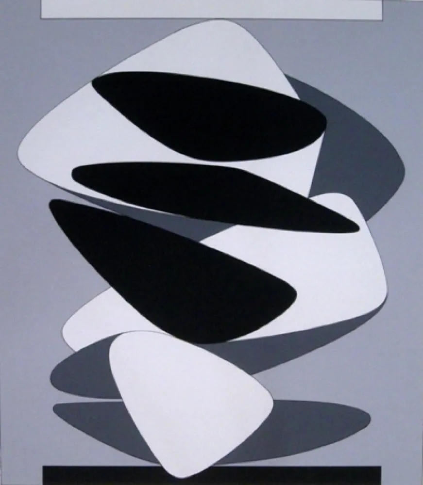 Zeefdruk Vasarely - Untitled