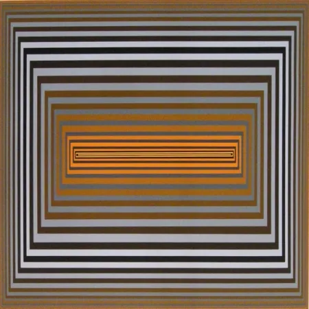 Zeefdruk Vasarely - Untitled