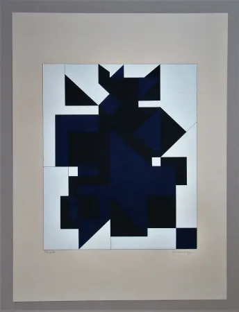 Zeefdruk Vasarely - Utica