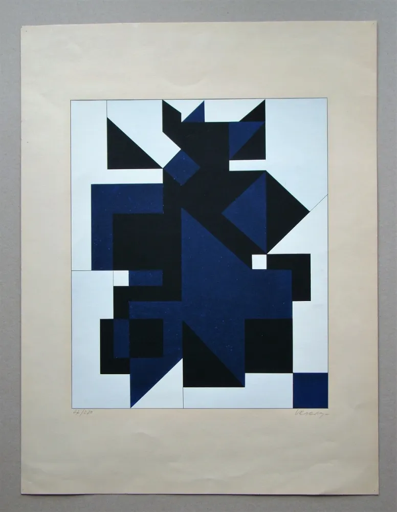 Zeefdruk Vasarely - Utica