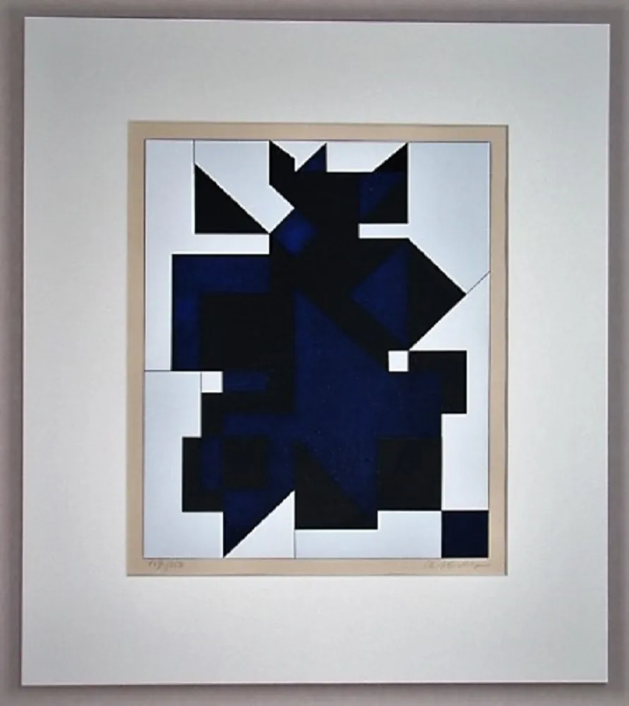 Zeefdruk Vasarely - Utica