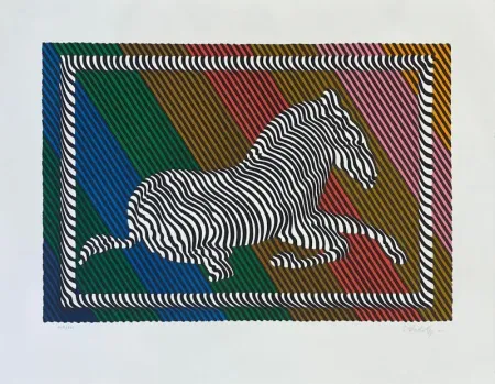 Lithografie Vasarely - Zebra 3 