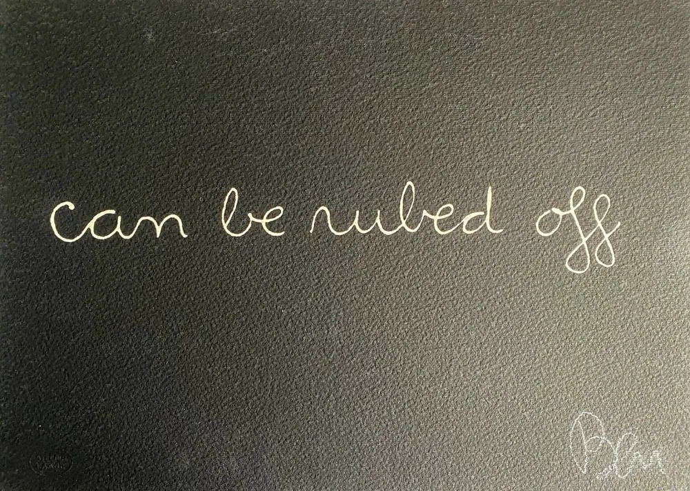 Zeefdruk Vautier - Can be ruled off