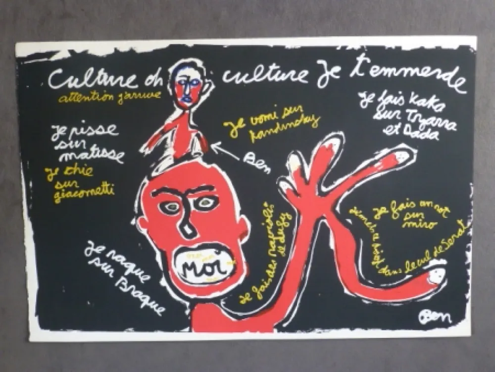 Zeefdruk Vautier - Culture oh culture...