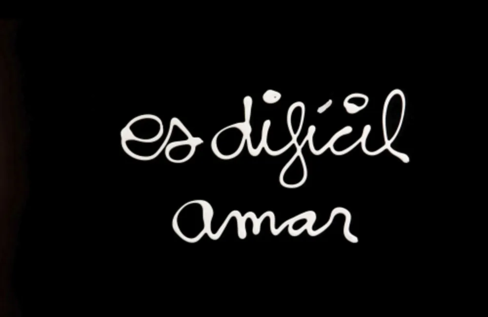 Zeefdruk Vautier - Es difícil amar