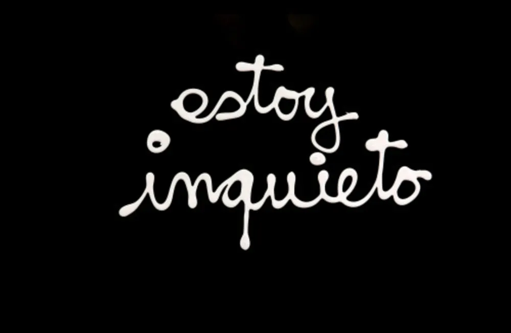 Zeefdruk Vautier - Estoy inquieto