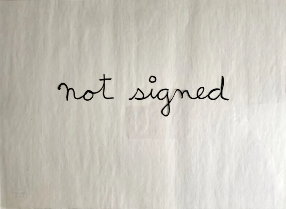 Zeefdruk Vautier - Not signed