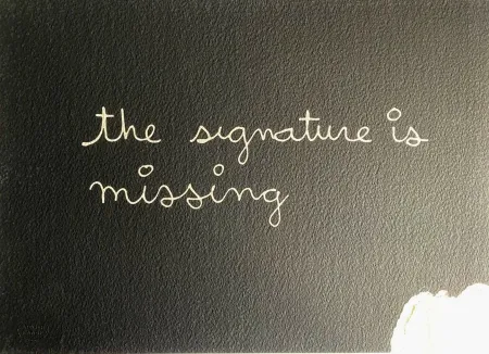 Zeefdruk Vautier - The signature is missing