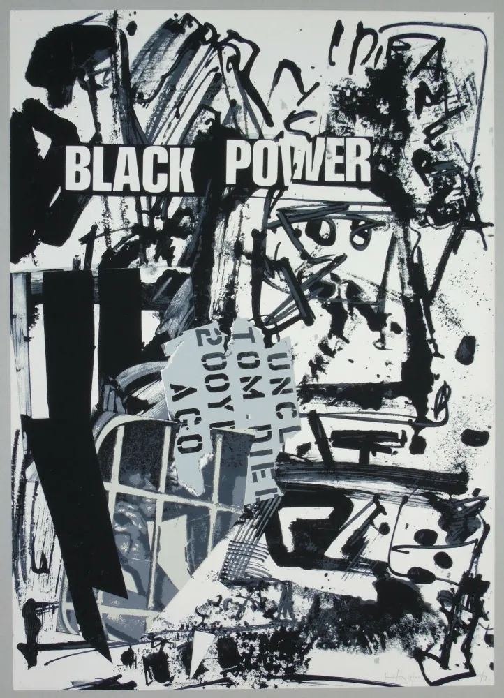 Lithografie Vedova - Black power